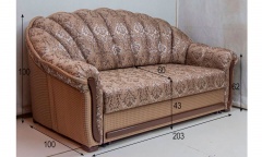 Размеры дивана Вияна 150ТТ